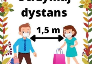 Utrzymaj dystans - 1,5m