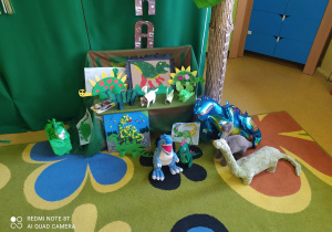 Prezentacja prac wykonanych przez dzieci - dinozaury