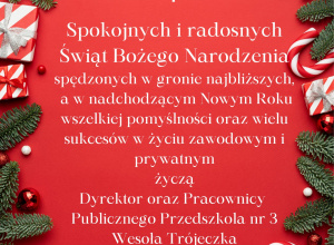 Życzenia Zdrowych i Wesołych Świąt